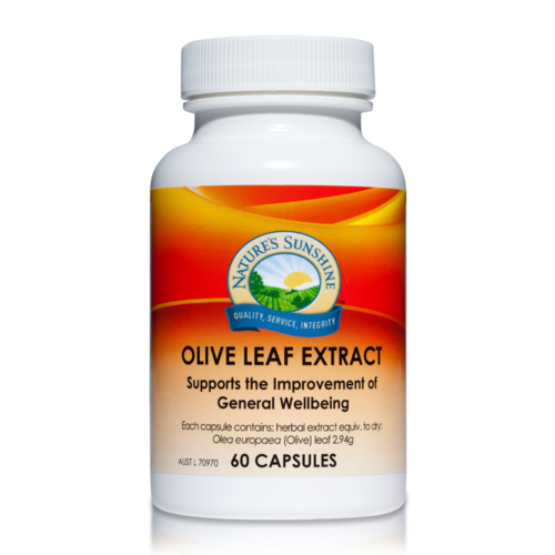 NATURE'S SUNSHINE OLIVE LEAF EXTRACT 2.94 STAN. 60C