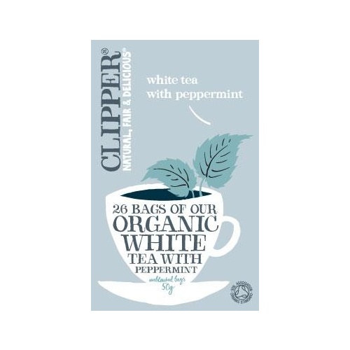 Clipper Organic White Tea with Peppermint 25 Teabags