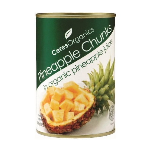 Ceres Organics Pineapple Chunks 400g (can)
