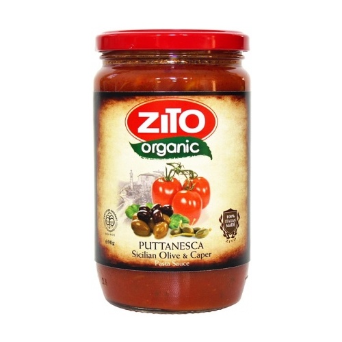 Zito Pasta Sauce Puttanesca Olive &amp; Caper 690g