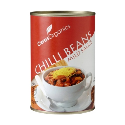 Ceres Organics Chilli Beans In Sauce Can 425g