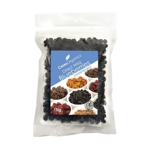 Ceres Organics Dried Blueberries Sweetened 150g