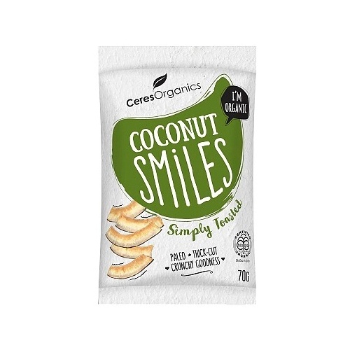 Ceres Organics Bio Coconut Smiles Simply Toasted 70g