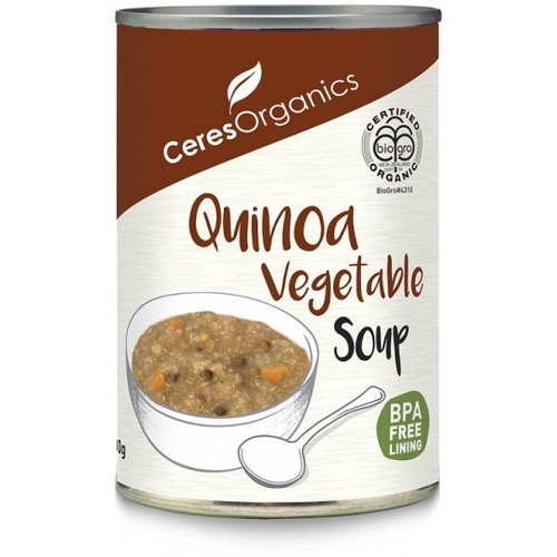 Ceres Organics Quinoa Vegetable Soup 400g Can