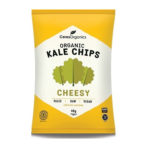 Ceres Organics Kale Chips Cheesy 8x40g