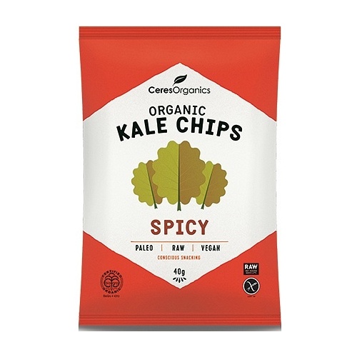 Ceres Organics Kale Chips Spicy 8x40g