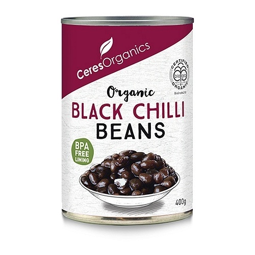 Ceres Organics Black Beans in Chilli Sauce 400g (Can)