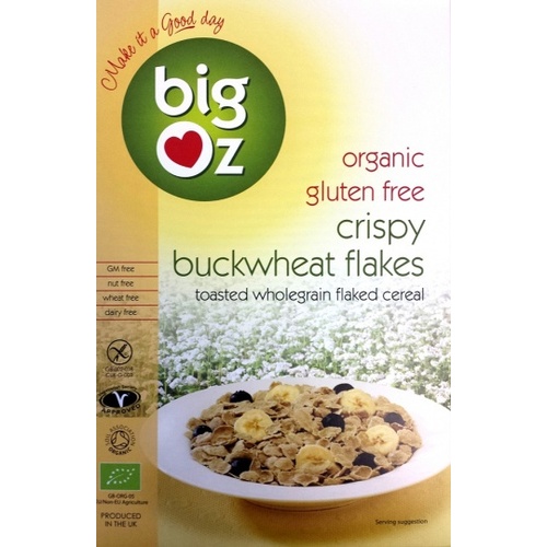 Big Oz Organic Crispy Buckwheat Flakes G/F 350g