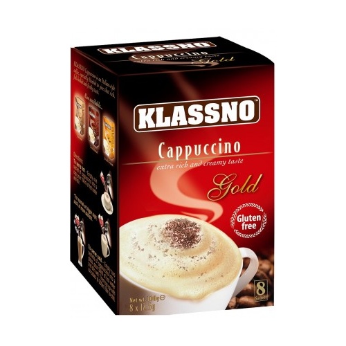 Klassno Cappuccino Gold G/F (8 Sachets) 100g