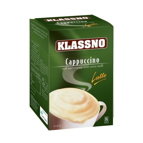 Klassno Cappuccino Latte G/F (8 Sachets) 100g