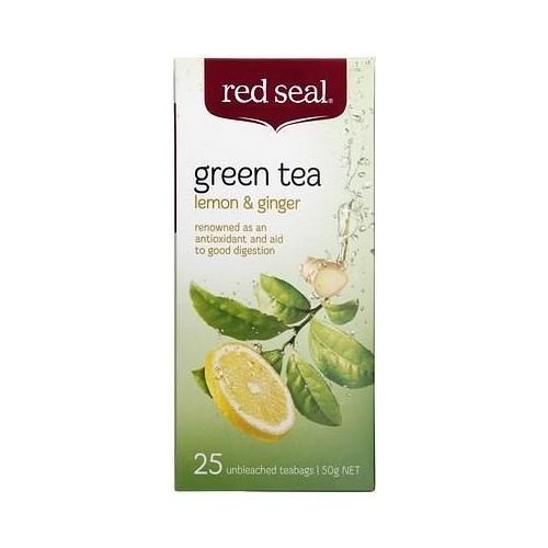 Red Seal Lemon &amp; Ginger Green 25Teabags