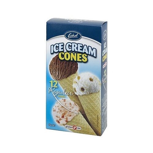 Eskal Ice Cream Cones 12Pck 45g