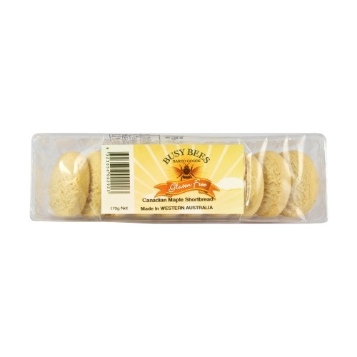 Busy Bees Canadian Maple Syrup Shortbread 170g
