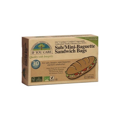 If You Care Sub/Mini-Baguette Sandwich Bags 30 Bags