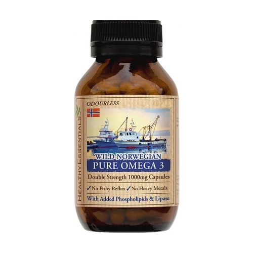 Healthy Essentials Wild Norwegian Pure Omega 3 EPA/DHA 100caps