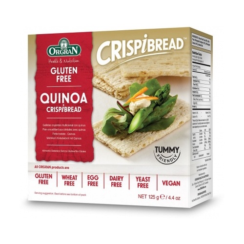 Orgran Toasted MultiGrain Crispibrd w/Quinoa 125g