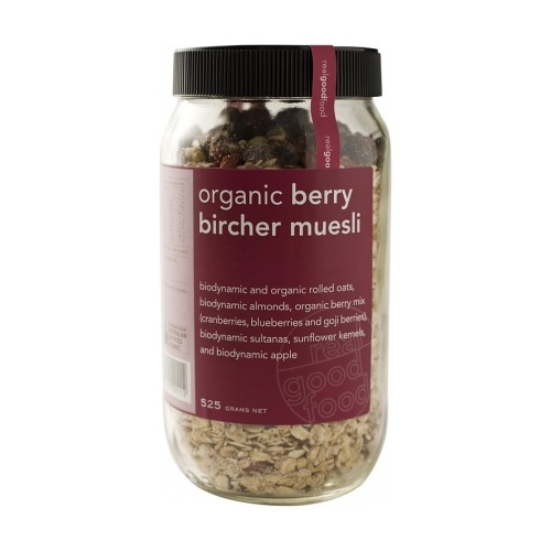Real Good Foods Org Berry Bircher Muesli Jar 525g