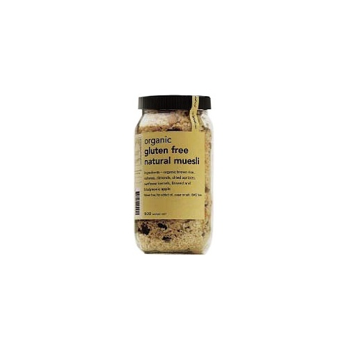 Real Good Foods Organic GF Natural Muesli Jar 475g