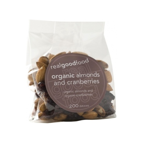 Real Good Foods Organic Almond and Cranberry 100g