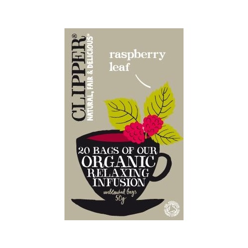 Clipper Organic Relaxing Infusion - Raspberry Leaf 20 Teabags