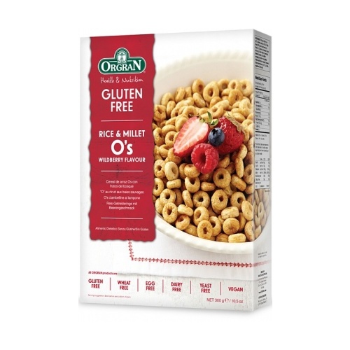 Orgran Rice O's Wildberry Cereal 300g