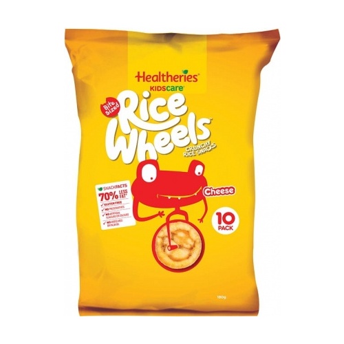 Healtheries Kidscare Rice Wheels Cheese 10Pk