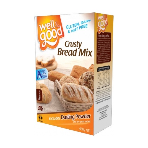 Well And Good Crusty Bread Mix 460g G/F