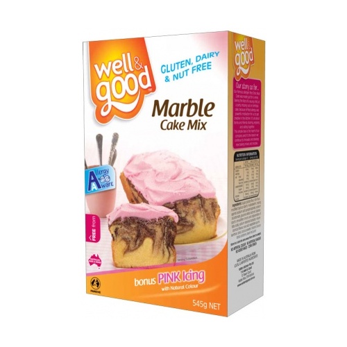 Well And Good Marble Cake Mix 545g G/F
