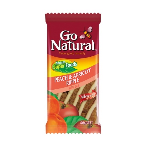 Go Natural Peach & Apricot Ripple Meal Bar 12x80g
