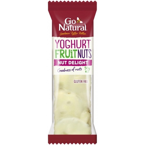 Go Natural Yoghurt Fruit & Nut Delight Bars 16x50g