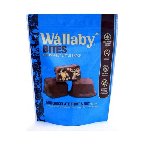 Wallaby Bites Milk Chocolate Fruit&amp;Nut Tray 150g