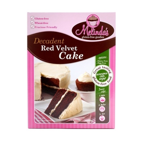 Melindas Red Velvet Cake Mix G/F 430g