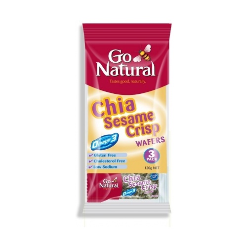 Go Natural Chia Sesame Crisp G/F 120gm