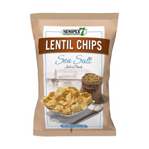 Simply 7 Lentil w/Sea Salt Chips 113g