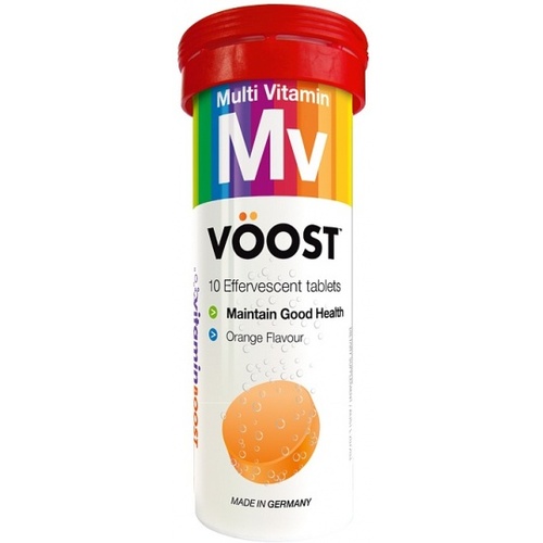 Voost Multi Vitamin Effervescent Tablets - Orange Flavour 10tabs
