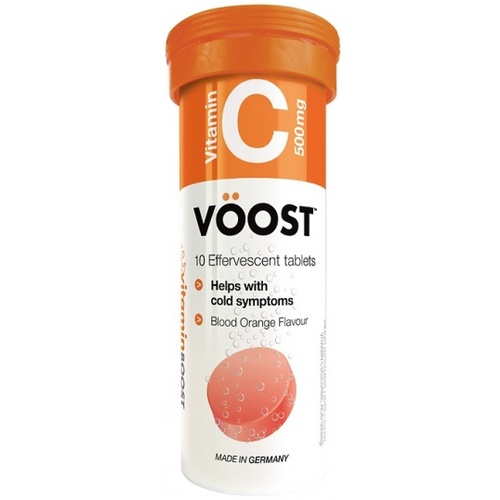 Voost Vitamin C Effervescent Tablets - Blood Orange Flavour 10tabs