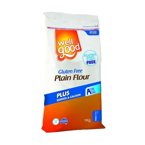 Well And Good G/F Plain Flour + Quinoa & Calcium 1Kg