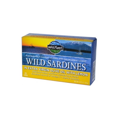 Wild Planet Sardines in Oil &amp; Lemon 125g