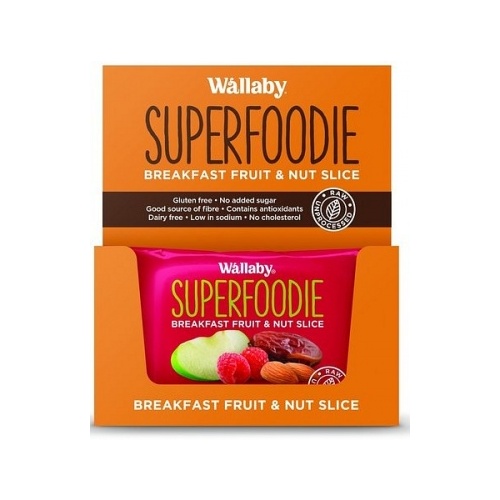 Wallaby Superfoodie Apple Raspberry Slice G/F 8x48g