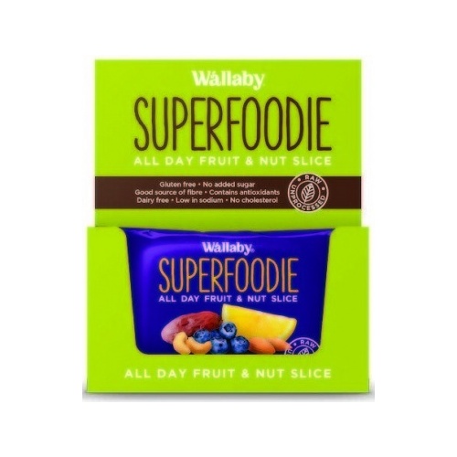 Wallaby Superfoodie  Blueberry Lemon Slice G/F 8x48g
