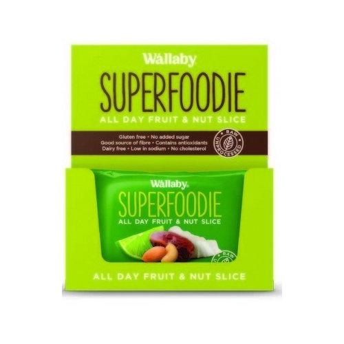 Wallaby Superfoodie Coconut Lime Slice G/F 8x48g