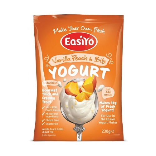 Easiyo Vanilla Peach &amp; Bits Yogurt 230g