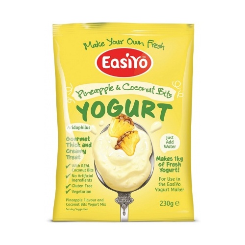 Easiyo Pineapple &amp; Coconut Bits Yogurt 215g