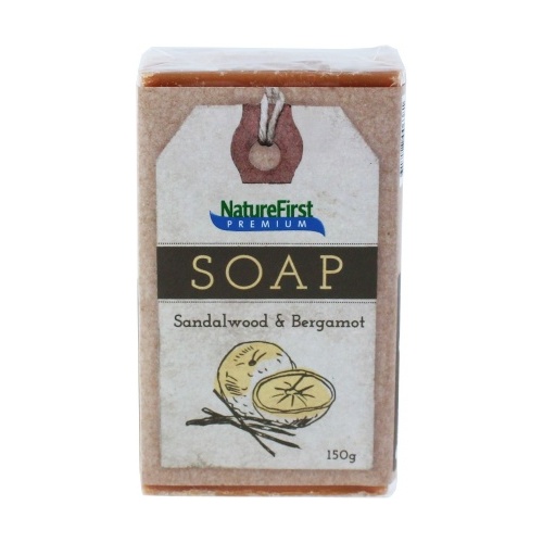 Natures First Premium Soap Sandalwood &amp; Bergamot 150g