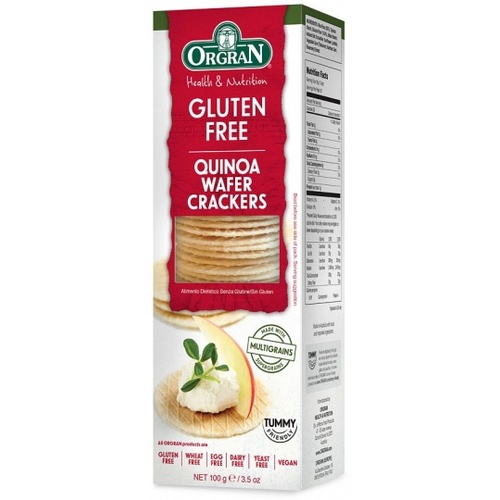 Orgran Multigrain Wafer Crackers w/Quinoa G/F 100g