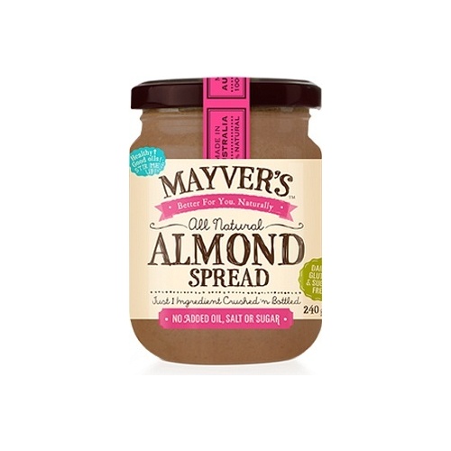 Mayvers Almond Spread G/F 240g