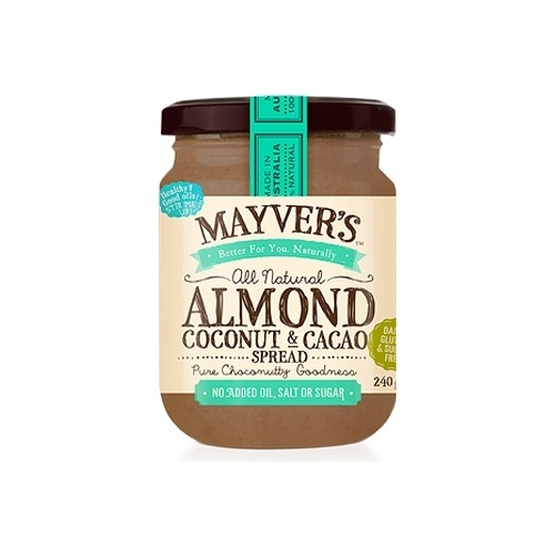 Mayvers Almond, Coconut & Cacao Spread G/F 240g