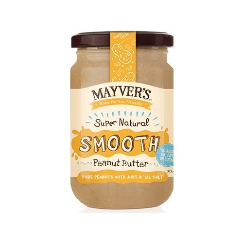 Mayvers Super Natural Smooth Peanut Butter G/F 375g