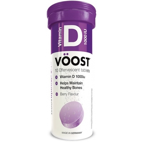 Voost Vitamin D Effervescent Tablets - Berry Flavour 10tabs