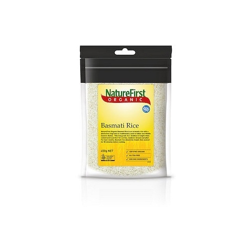 Natures First Organic White Basmati Rice 450g